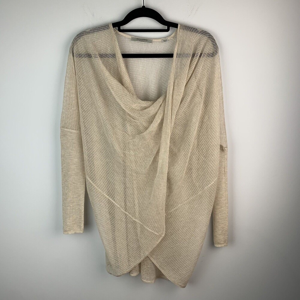 All Saints women’s crochet lightweight shrug sweater size xsmall